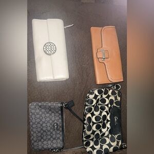 Various wallets. Mostly coach